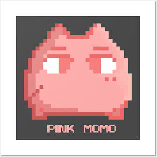 Pixel Pink Momo Posters and Art